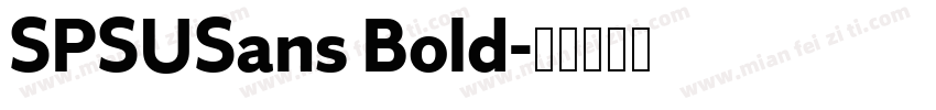 SPSUSans Bold字体转换
